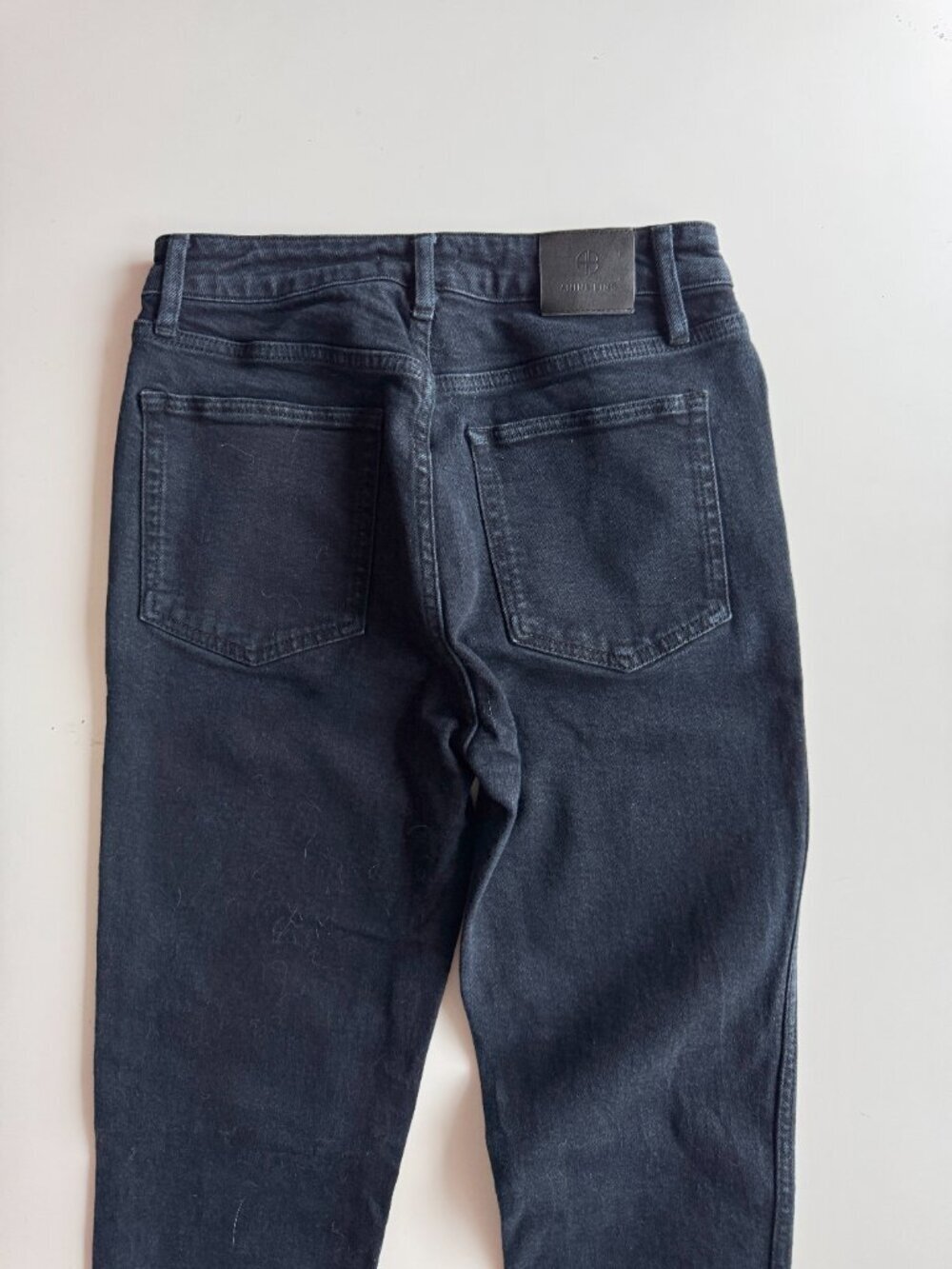 ANINE BING Jagger OD Black Dark Blue High Rise Skinny Ankle Jeans, Size 28 - Picture 9 of 14